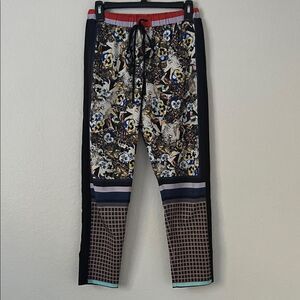 Clover Canyon Mixed Print Drawstring Ankle Length Pants in Size XS